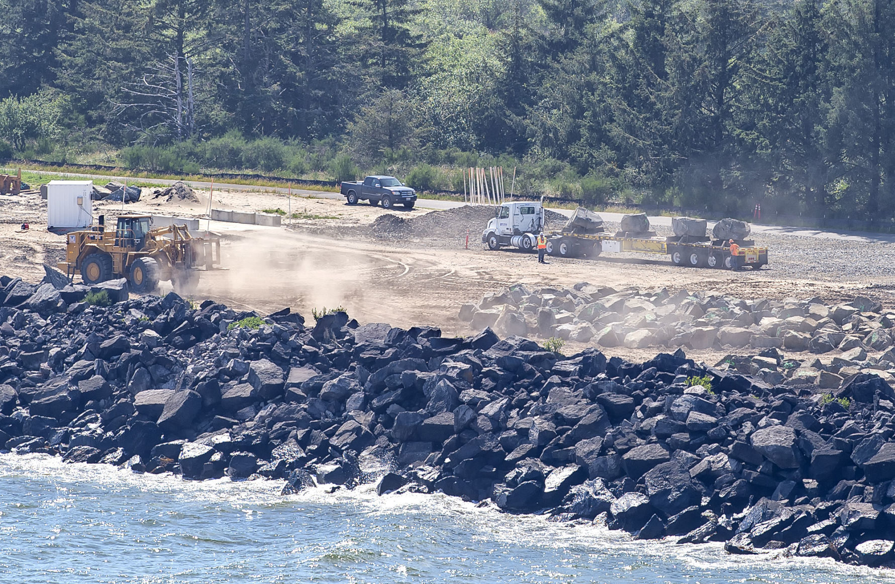 North Jetty rehabilitation work